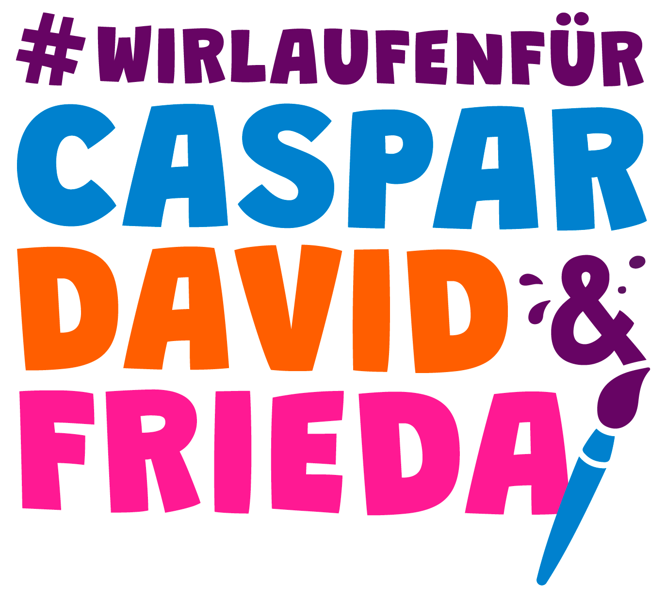 #WIRLAUFEN FÜR CASPAR DAVID & FRIEDA